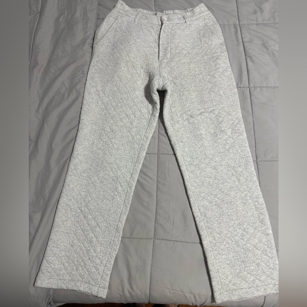 Kith Mixed Stitch Interlock Garrison Pant - Heather Grey